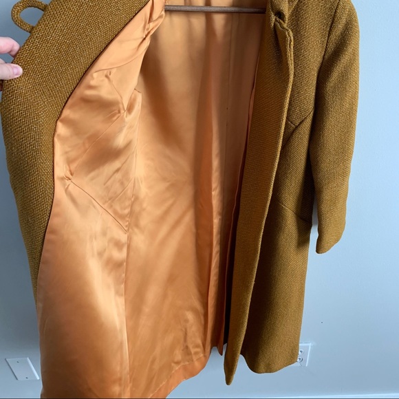 Vintage | Unbranded Women’s Tweed Mustard Jacket - Picture 9 of 10